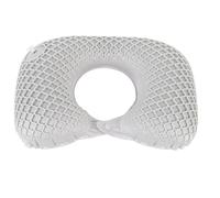 Fdit Cuscino da Viaggio Gonfiabile Portatile, Cuscino Poggiatesta Leggero a Forma di U per Auto da Ufficio in Aereo, Gonfiaggio e Sgonfiaggio Rapido, Comfort Regolabile, Uso Versatile (Grigio chiaro)