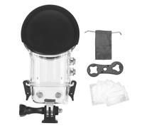 Fdit Custodia per Immersione della Fotocamera, Alloggiamento Impermeabile IPX8 50m con Vetro Temperato per un Guscio di Protezione Sottomarino X3 per lo Snorkeling Surf Subacqueo