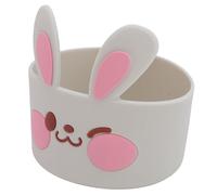 Fdit Custodia Protettiva per Bottiglia in Silicone - Antiscivolo e AntiGraffio - Manica Inferiore a Tazza da 3 Pezzi per Uso Portatile (Grey)