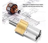 Fdit DC6V 14 Mm N20 Micro -Tandwiel Motore PURA COBLETTO COILE DI CAPO CHE COLLA COR Motore PER LOCCHI ELETTRONICI, a Prova DI Polvere 6 V DC 14 Mm N20 PER Bilanciamento delle Auto (6v 60 giri /