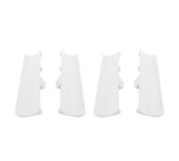 Fdit Decorazioni per Scarpe Spazzaneve in ABS per Un Facile Montaggio, Attacco per Scarpe per Spazzaneve, Design Confortevole per Camminare, Confezione da 4 Accessori per Ciondoli (White)