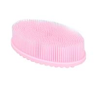 Fdit Delicato Scrubber per il Corpo in Silicone, Confortevole Massaggio Sensoriale, Spazzola per il Bagnetto, Pulizia Efficace, Rosa (1 Spazzola)