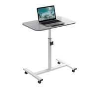 Fdit Destina del Computer Portatile Mobile Rolling Portatile a 360 Gradi Tavolo di Rotazione per la Piastra per Ufficio Metallo per Professionisti (GREY)