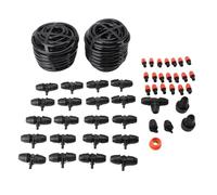 Fdit di Irrigazione con Irrigazione Kit di per Piante a Installazione Rapida per Prato, Giardino, Cortile, Tubo da 65,6 Piedi, 1800 G