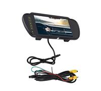 Fdit di Telecamere di Backup con Display LCD per Monitor Specchietto Retrovisore da 7" per Parcheggio, Ampia Impostazione di Tensione per Tutti i Veicoli