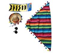 Fdit Dinamica del Costume da Oca per la Statua del Prato con Sciarpa, Barba, Occhiali Decorativi da Patio