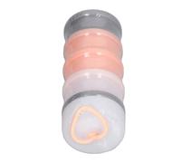 Fdit Dispenser di Formule Portatile, Contenitore per Snack Impilabile per Viaggi All'aperto, Contenitore per Latte in Polvere in Plastica Non Tossica per Genitori e Bambini (Roseo)