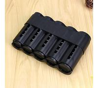 Fdit Distributore di Monete, Scatola Moneta Impilabile Multi -Strato con Molla di Metallo per Banco D'ufficio USA Costruzione in Plastica e Acciaio Inossidabile (Black)
