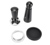 Fdit Distributore per caffè 51mm, Imbuto Dosatore in Acciaio Inox con Pressatore Regolabile a Molla e Strumento WDT, per Estrazione Precisa e Casalingo