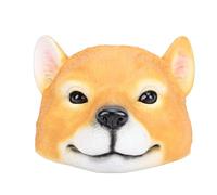 Fdit Divertente Statua Galleggiante con Testa di Cane, Fontana Realistica in Resina per Laghetto da Giardino, Ornamento di Testa di Animale All'aperto per Patio e Decorazioni