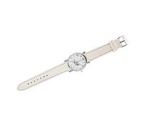 Fdit Donne Alla Moda in Pelle Phe Bandquarz Quarzo Orologio Orologio Analogico da Polso per Abiti per il Tempo Libero (WHITE)