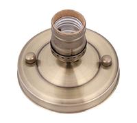Fdit E27 Socket Adapter E26 / E27 Base industriale da soffitto/applique da parete vintage Presa a vite per lampada a bulbo a sospensione (Bronze)