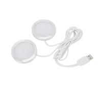 Fdit Elegante Lampada da Incasso a LED Rotonda a Doppia Testa con Cavo USB da 1,2 M per Soggiorno e Decorazione D'ingresso in Materiale in Lega di Alluminio