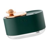 Fdit Elegante Mini Umidificatore Rotante a Forma di Pianeta con Luce Notturna - Umidificatore a Nebbia con Ricarica USB, Ideale per Compleanno o Vacanze per i Tuoi Cari (GREEN)