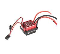 Fdit ESC Spazzolato 60A RC, Regolatore di velocità Impermeabile per HSP 1/10 RC Cars Batteria Lipo 2-3S con Molteplici Funzioni di Protezione