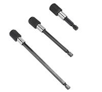 Fdit Estensione a Rilascio Rapido Hex Adattatore Magnetico Adattatore Set Broca Torment 3pcs per Progetti di Costruzione in Acciaio Inossidabile /