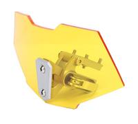 Fdit Estensione del Parabrezza Motociclistico, Deflettore Regolabile Acrilico 218x110mm -on Universal -on per il Comfort di Guida (YELLOW)