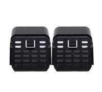 Fdit Estensioni per Grondaia, Kit Gomito di Drenaggio in Plastica da 3x4 Pollici per Un di Acqua Piovana Senza Soluzione di continuità 2 Set (Black)
