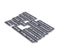 Fdit Etichette per Cassette degli Attrezzi Stampate in 3D 12 Etichette Magnetiche Efficienti per Organizzare Cassetti e Armadietti degli Attrezzi Nelle Officine (BLACK)