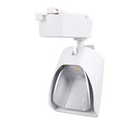 Fdit Faretto LED da Binario 10W in Alluminio Bianco Caldo | Apparecchio per la Riduzione Dell'abbagliamento, Compatibile con Binario a Soffitto, Sala Espositiva di Gallerie D'arte,
