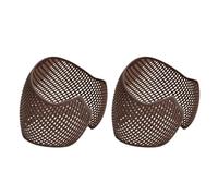 Fdit Fascia per Hijab, Fascia per Capelli in PP Elastica Antiscivolo da 2 Pezzi (BROWN)