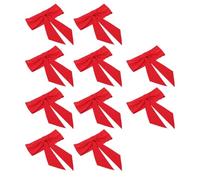 Fdit FDIT 10 Pezzi di Sedia Teste per Decorazioni per Sedie da Sposa, Fiocchi di Sedia Riutilizzabili con Pareggio Facile per la Festa della Reception per Baby Shower per la Festa (rosso)