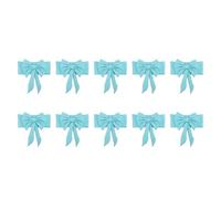 Fdit FDIT 10pcs Stretch Secconte Sashes Bows - Elastico Coperchi di Sedie Spandex con Cursore per Fibbia per Matrimoni, Festa, Decorazioni per Banchetti (BLUE)
