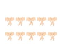 Fdit FDIT 10pcs Stretch Secconte Sashes Bows - Elastico Coperchi di Sedie Spandex con Cursore per Fibbia per Matrimoni, Festa, Decorazioni per Banchetti (Champagne)