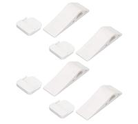 Fdit Fermaporta a Cuneo da 4 Pezzi, Senza Fori, Comoda Parte Superiore Invisibile della Porta, Flessibile e Resistente, Elimina il Rumore, con Materiale TPR di Alta qualità, per (WHITE)