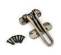 Fdit Fermo in Lega di zinco Chiusura della Porta Catena di Sicurezza Bloccaggio Limitatore per Porta della Finestra Armadio(Bronzo)