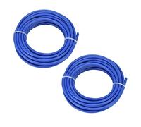 Fdit Filo per Decespugliatore Rotondo da 2 Pezzi da 4 Mm, Filo per Tosaerba a Basso Rumore in Nylon con Colore Blu, Adatto per la Maggior Parte dei Decespugliatori (5 Metri)