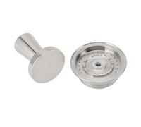 Fdit Filtro di Ricambio per Capsule di caffè Ricaricabile, Filtro per Capsule di caffè in Acciaio Inossidabile di Alta qualità per Macchine, Facile da Mantenere e Compatto per Uso Domestico o in