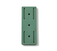 Fdit Fissatore Autoadesivo per Ciabatta Supporto per Ciabatta Montato a Parete Design con Guida di Scorrimento Installazione Senza Attrezzi per Domestica e Ufficio (GREEN)