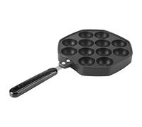 Fdit Fungo del Pancake Durevole 12 Cavie in Alluminio Takoyaki Grill Bakken Pande Non -Stizio Stampo Addensato