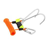 Fdit Gancio di Sicurezza per Immersioni in Acciaio Inossidabile Ad Alta Resistenza, Telecamera per Appendere Saldamente per Esploratori Subacquei (Orange)