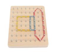 Fdit Geoboard in Legno, Giocattoli Montessori per Bambini e Bambine, Geoboard per L'apprendimento Dell'intelligenza, Grafica Creativa per