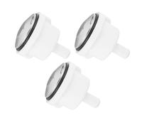 Fdit Getto d'Aria per Vasca da Bagno Staccabile da 3 Pezzi, Ugello a a 9 Fori con Pannello in Acciaio Inossidabile per Piscina Idromassaggio Spa Getti a d'Aria in Plastica Calibro