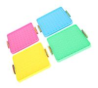 Fdit Giocattolo con Tavoletta per Unghie, Set di Tavole Forate Educative da 4 Pezzi con Elastici per Bambini Che Imparano Frazioni e Forme, Sussidio Didattico Intuitivo per la Classe