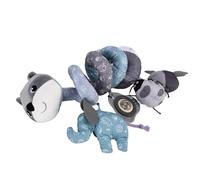 Fdit Giocattolo da Appendere per attività in Peluche a Forma di Volpe a Spirale per Bambini, Simpatico Giocattolo Multifunzionale per Passeggino, Interazione Genitore-Figlio per, Materiale: