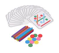 Fdit Giocattolo di Abbinamento con Bastoncini Colorati per Lo Sviluppo del Riconoscimento dei Colori dei Bambini, Puzzle in Legno per L'educazione Precoce di Ragazze e Bambine