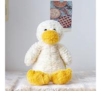 Fdit Giocattolo di Peluche Anatra, Piccola Bambola Morbida di Animale di | Imbottitura in Cotone PP, Materiale Ecologico, Morbido e Resistente, Simpatico Design a Cartone Animato per Compleanno dei