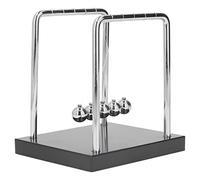 Fdit Giocattolo Educativo con Sfera a Pendolo in Metallo per L'educazione alla Fisica, per Alleviare Lo Stress e Decorare, Giocattolo Scientifico da Tavolo in Legno di Betulla per Bambini e Adulti