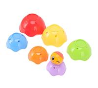 Fdit Giocattolo Interattivo per Tazze da Bagno Impilabili per Bambini Piccoli, Migliora la Coordinazione Occhio-mano e i Movimenti delle Mani, Giocattolo per L'apprendimento Precoce del Bambino per