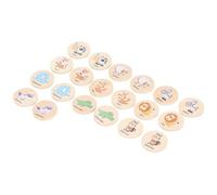 Fdit Giocattolo Memory in Legno, Gioco Puzzle Creativo per Bambini e Neonati, Materiale Resistente in Compensato di Tiglio (Animale della foresta)