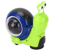 Fdit Giocattolo Musicale Elettrico a Forma di Lumaca, Giocattolo Strisciante Interattivo per Bambini con Luci Lampeggianti, Ruote Omnidirezionali per Movimenti Fluidi, Elettrico a Forma di Lumaca