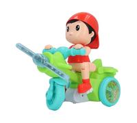 Fdit Giocattolo Musicale Triciclo Elettrico Modello Carino Rimovibile per Sviluppare L'immaginazione del Bambino (GREEN)