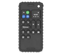 Fdit Giocattolo per la Dentizione a Forma di Smartphone, Massaggiagengive in Silicone Alimentare con Pulsanti Multi-texture per lo Sviluppo Sensoriale, Giocattolo da Masticare (BLACK)