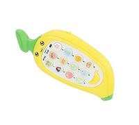 Fdit Giocattolo Telefonico per la Prima Educazione per Bambini con Copertura Protettiva in Silicone, Adatto Allo Sviluppo Intellettuale (YELLOW)
