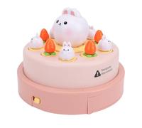 Fdit Gioco da Tavolo Educativo Musicale con Coniglietto con il Simpatico Design del Coniglietto Bianco, Migliora la Collaborazione e il Pensiero Logico per L'interazione Genitore-figlio