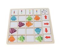 Fdit Gioco di Abbinamento dei Colori dei Pesci, Design Magnetico, Legno Sicuro, Bordi Arrotondati, Gioco da Tavolo in Legno per Bambini di età Superiore a 3 Anni, Materiale in Tiglio